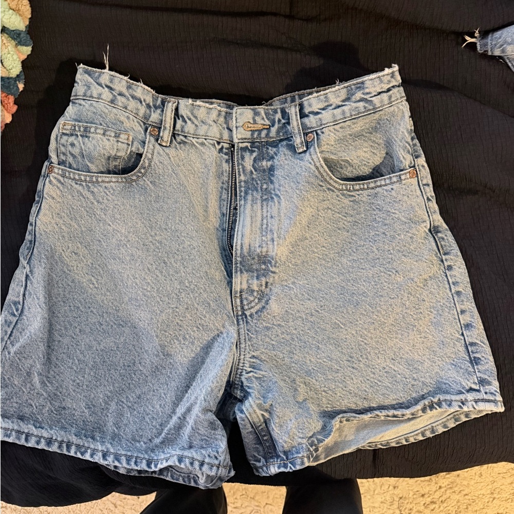 Zara Light Blue Jean Shorts